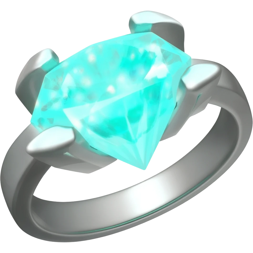 Glowing spider lily diamond ring emoji