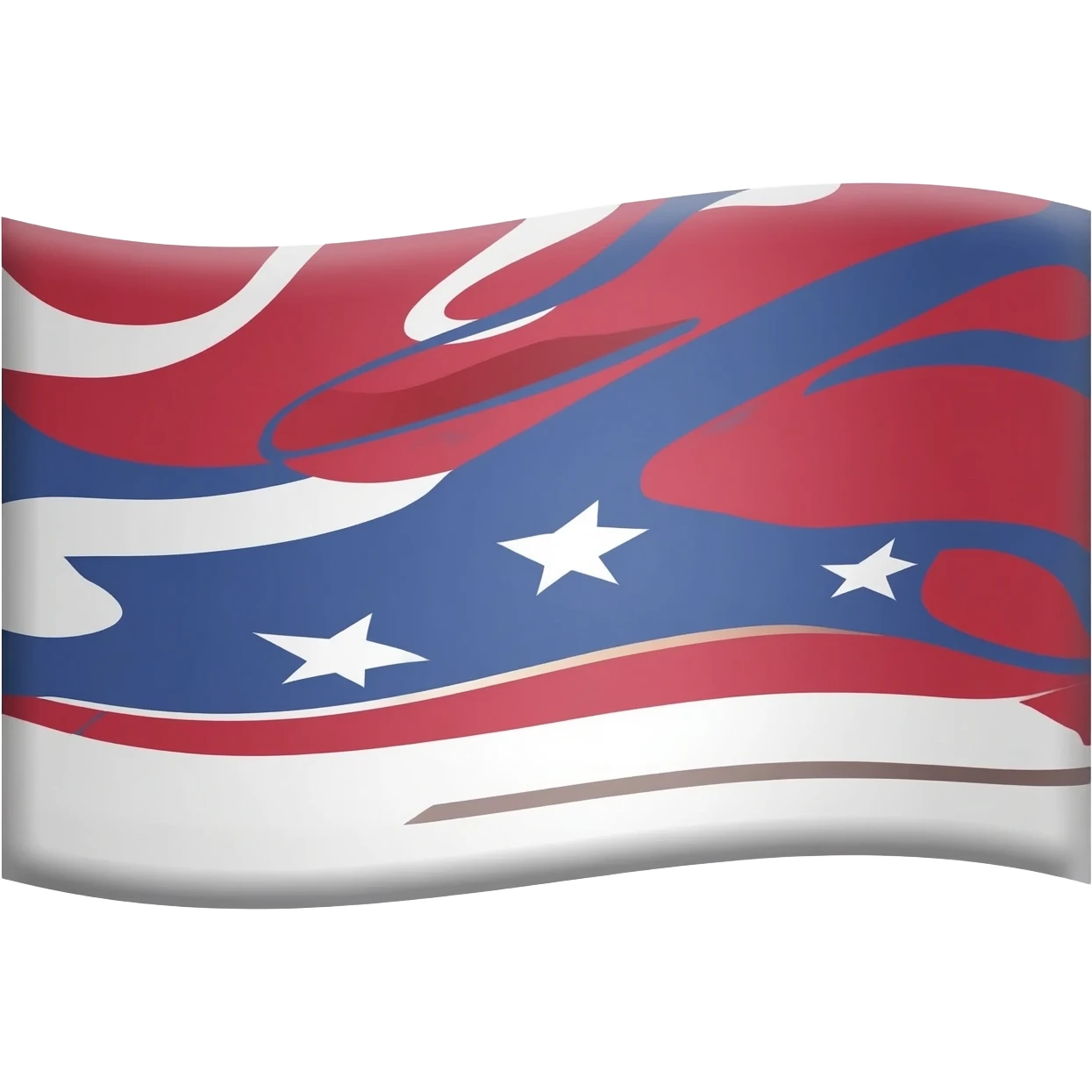 Flag with motto on it emoji