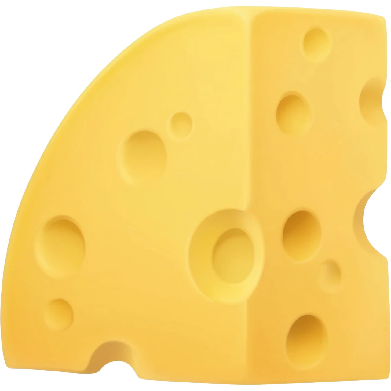 Gold cheese emoji