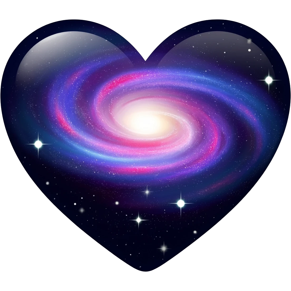 white heart with 🌌 emoji