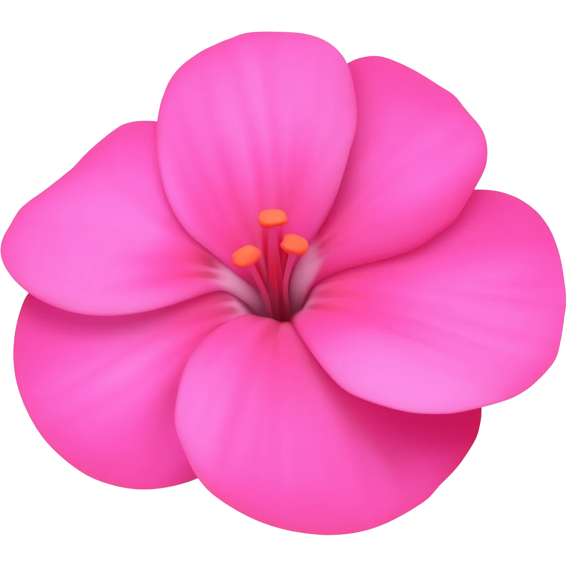 pink geranium emoji