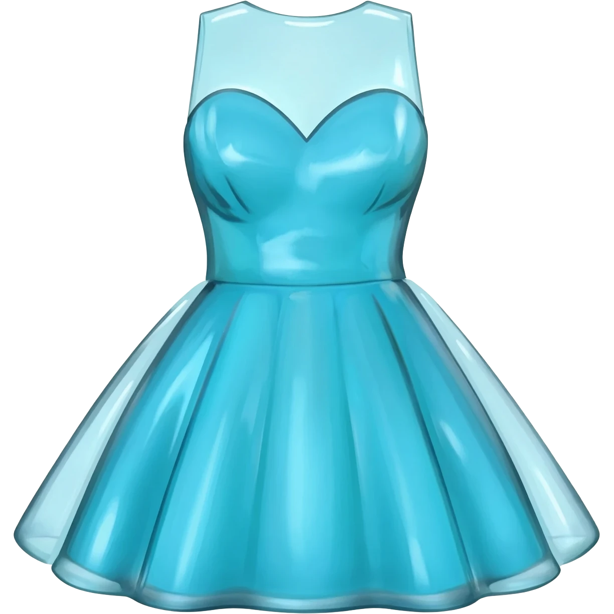 emoji dress in liquid glass style emoji