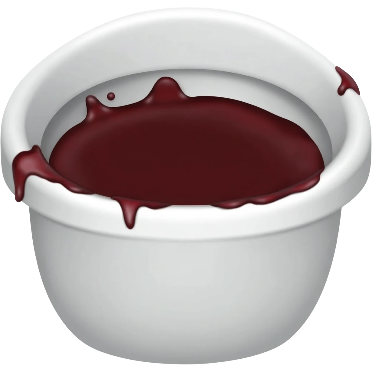 toilet with bloody diarrhea emoji