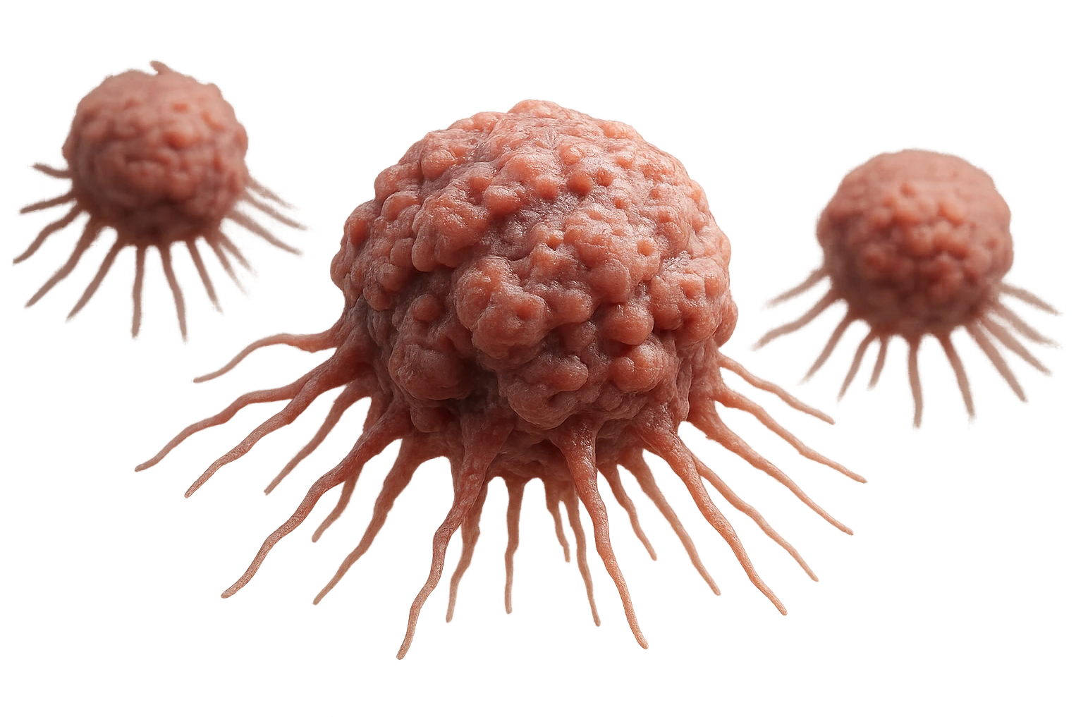 cellule umane anatomiche tumorali e deformi fluttuano in aria,+ iperrealistico 4k emoji