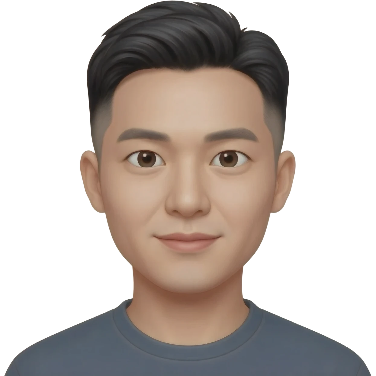 Korean man  fade hair cut 25 year old  emoji