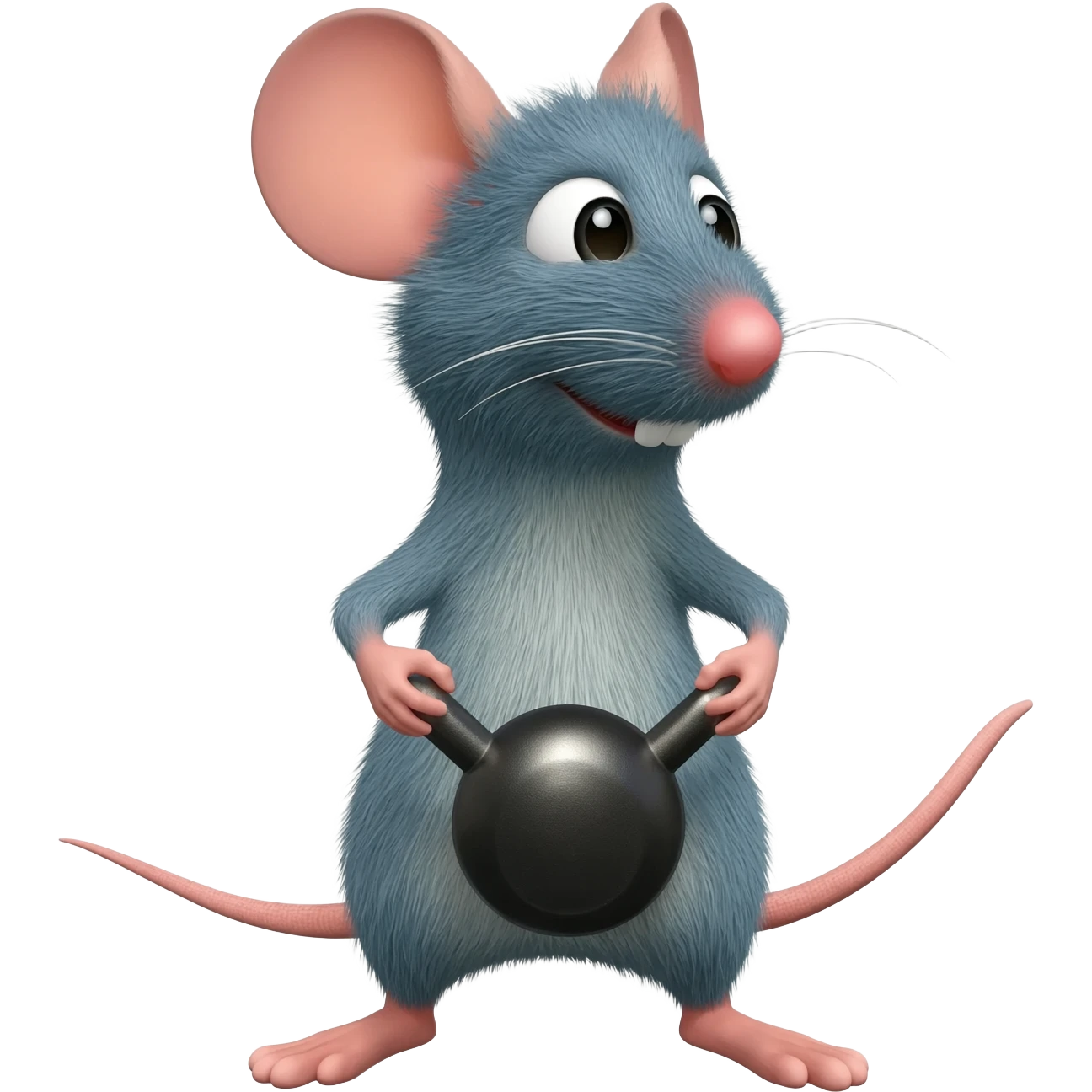 mouse with kettlebell emoji