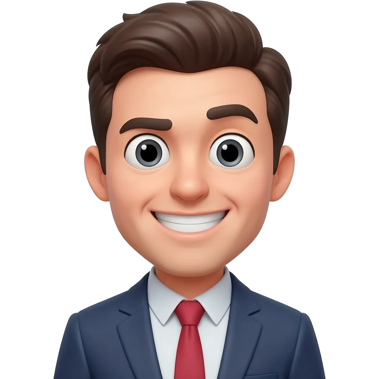 business casual but goofy emoji