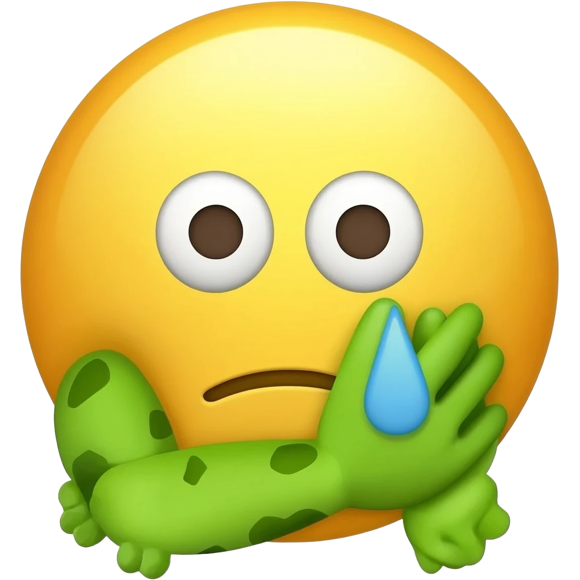 worry froge arms on side emoji emoji