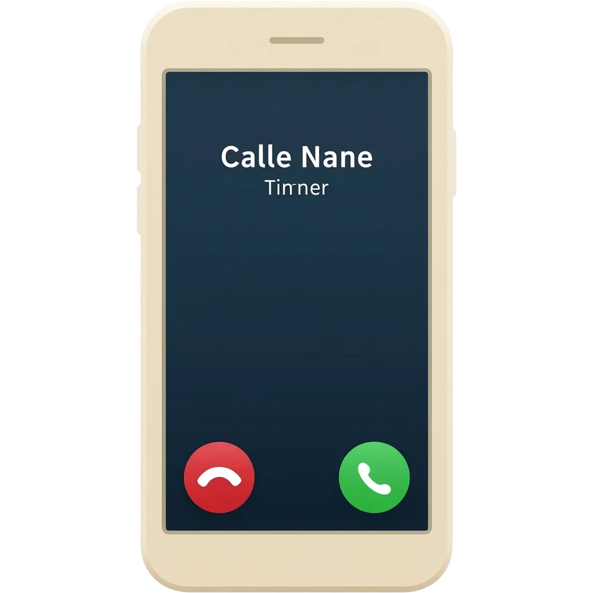 BEIGE PHONE CALL emoji