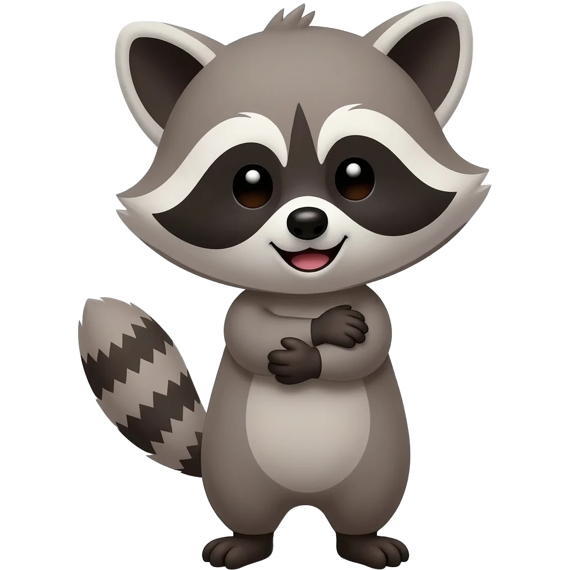 Cute Racoon wants a hug emoji