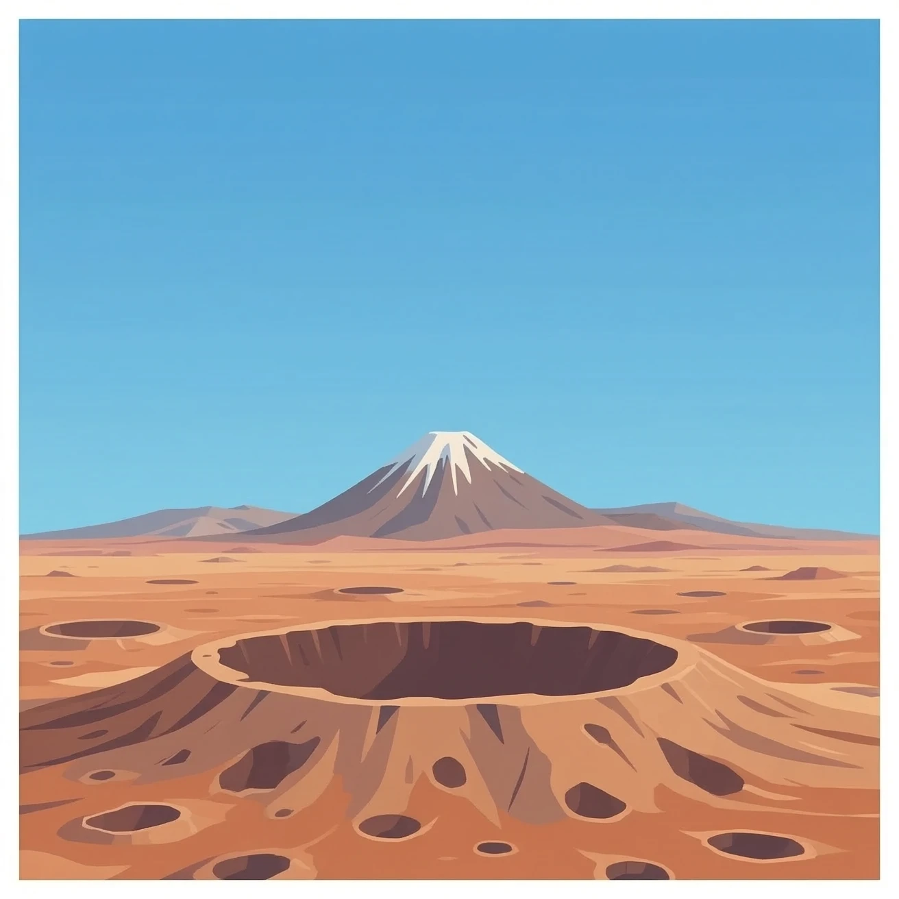 Planet with Olympus mons emoji