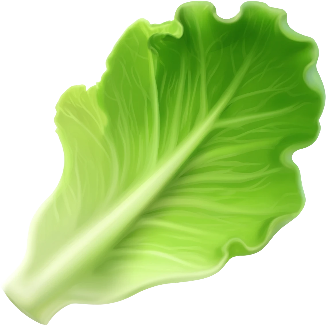 slide of lettuce emoji