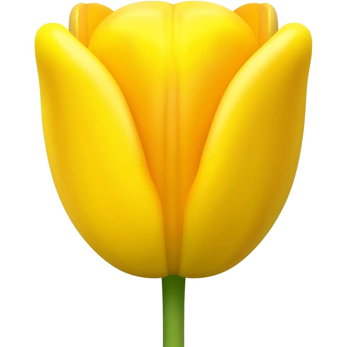 Yellow tulip emoji