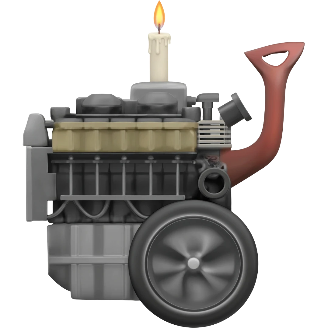 candle engine car emoji