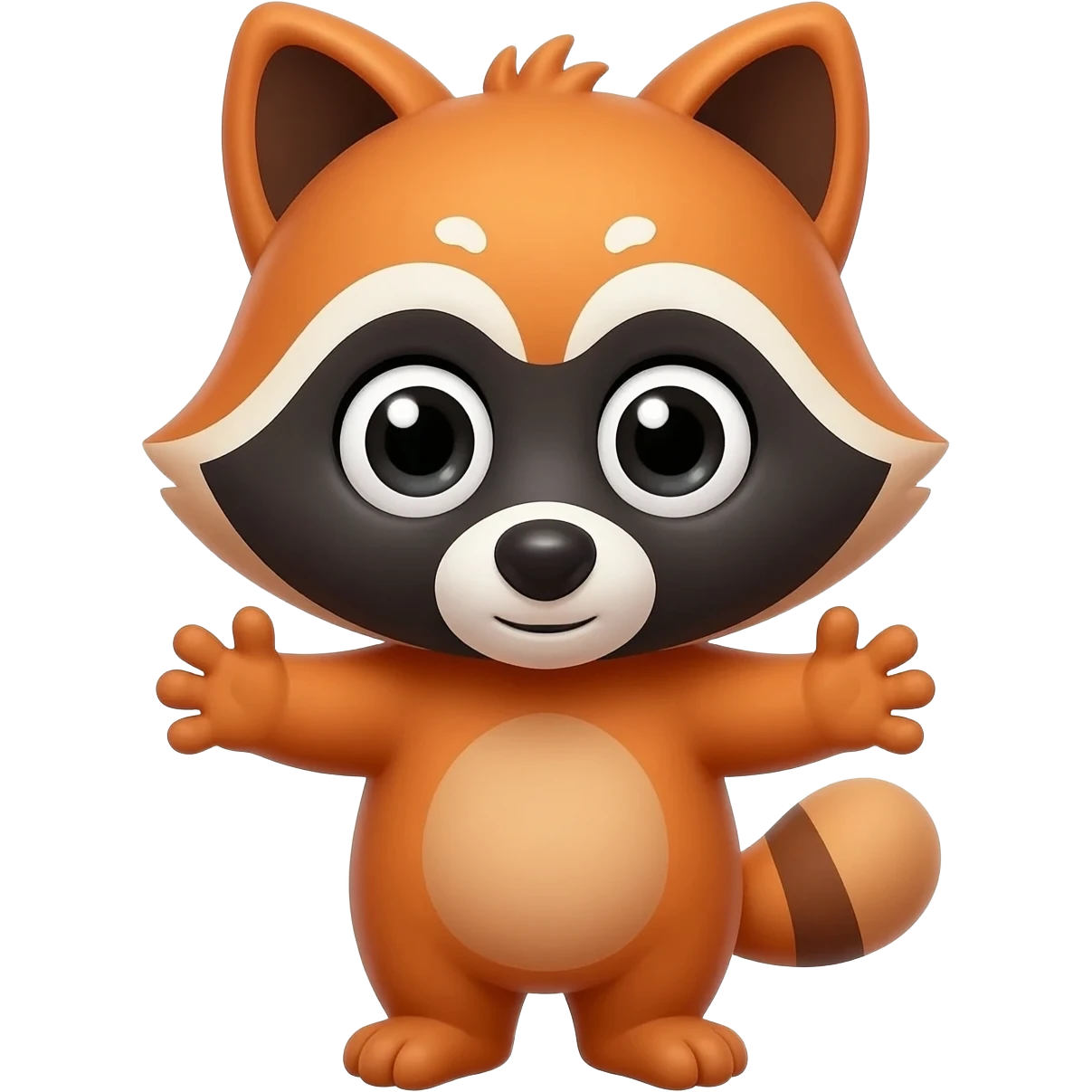 Cute Racoon wants a hug emoji