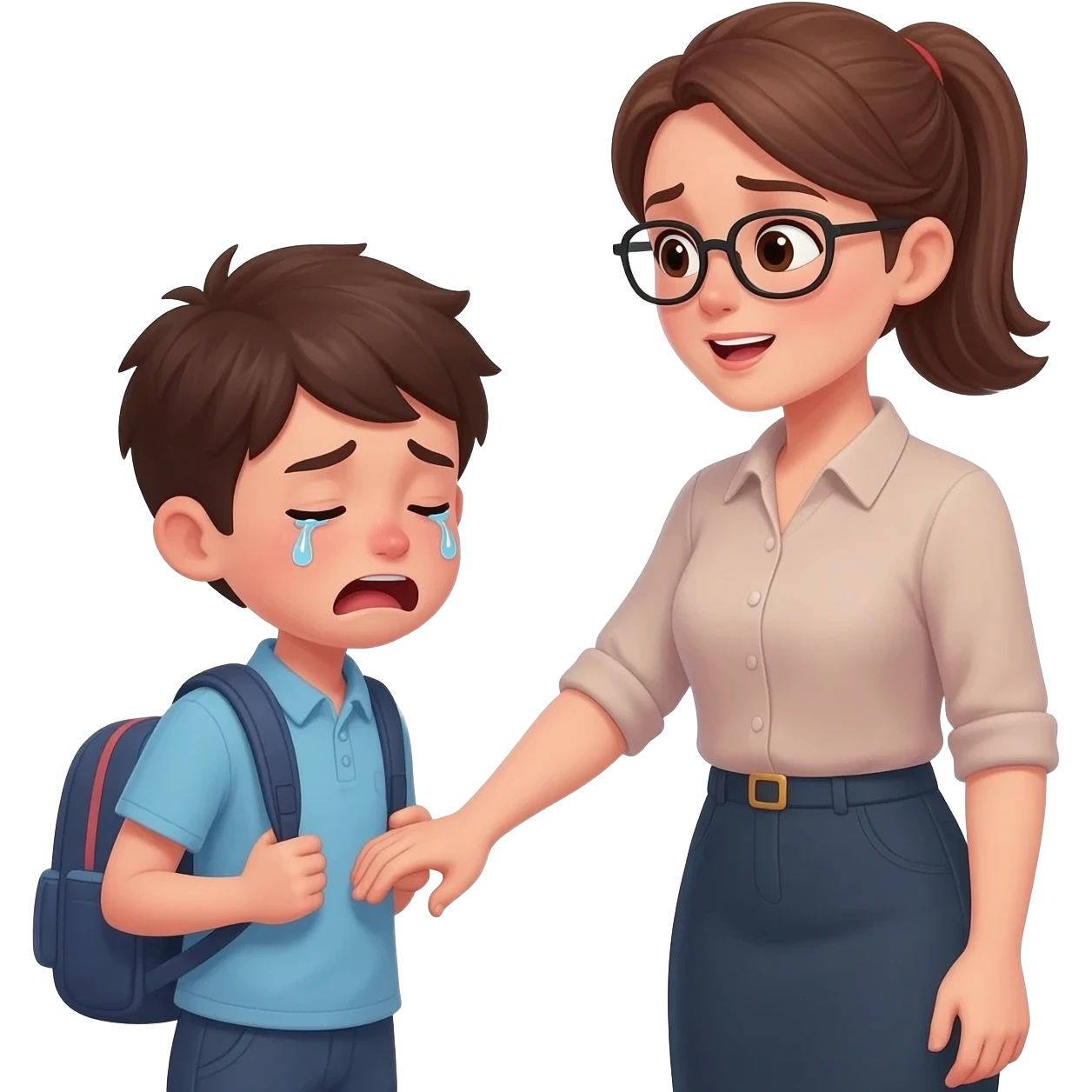 Minha professora bateu na minha bunda bem forte da sala de aula eu chorei emoji