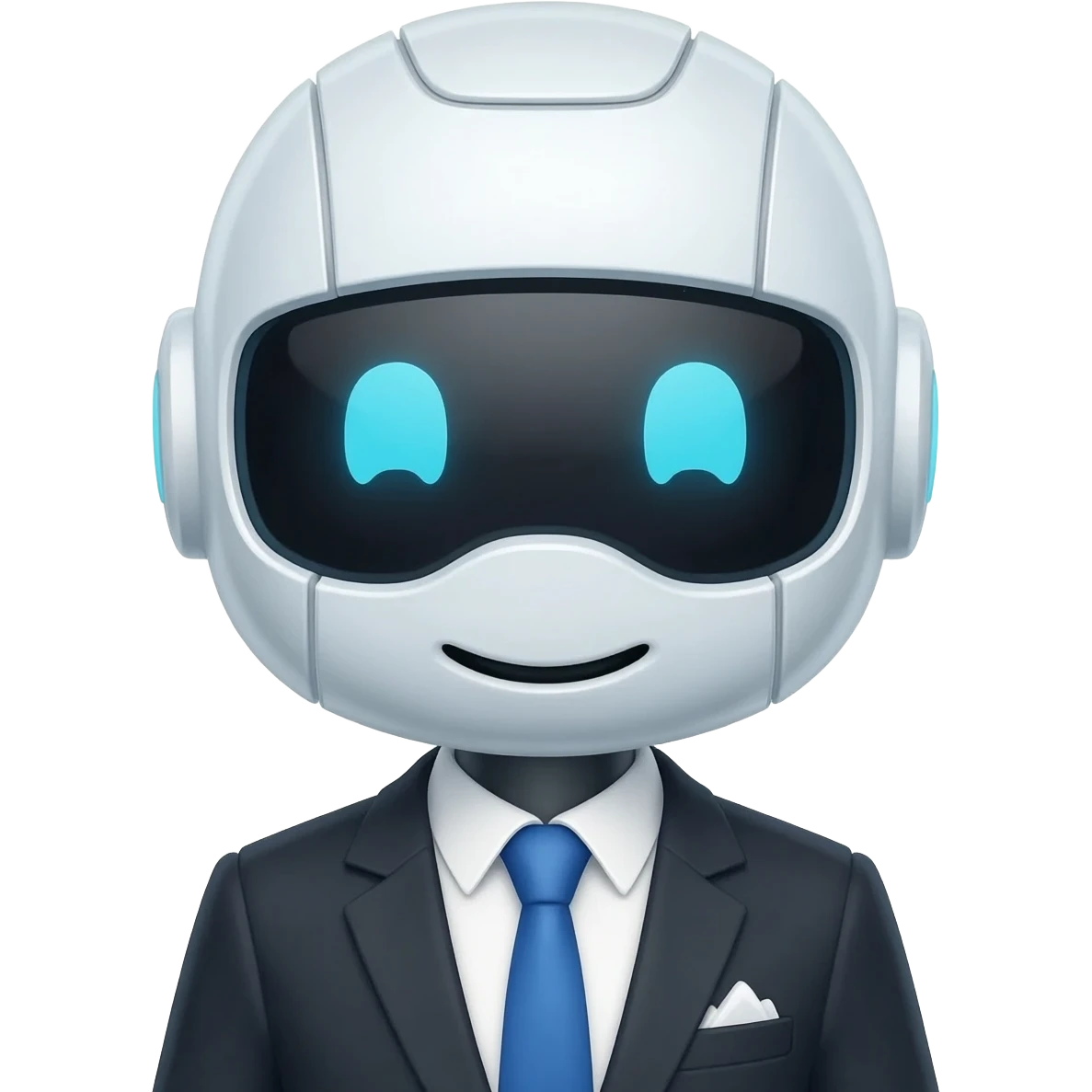a robot as a sales agent emoji