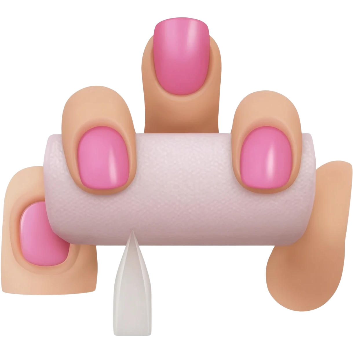 Nail technician pink nail desk emoji