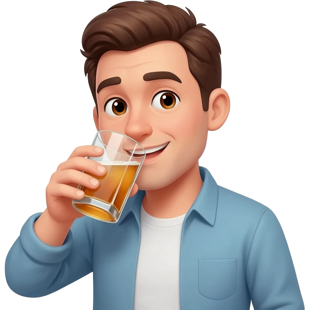 guy drinking alcohol emoji