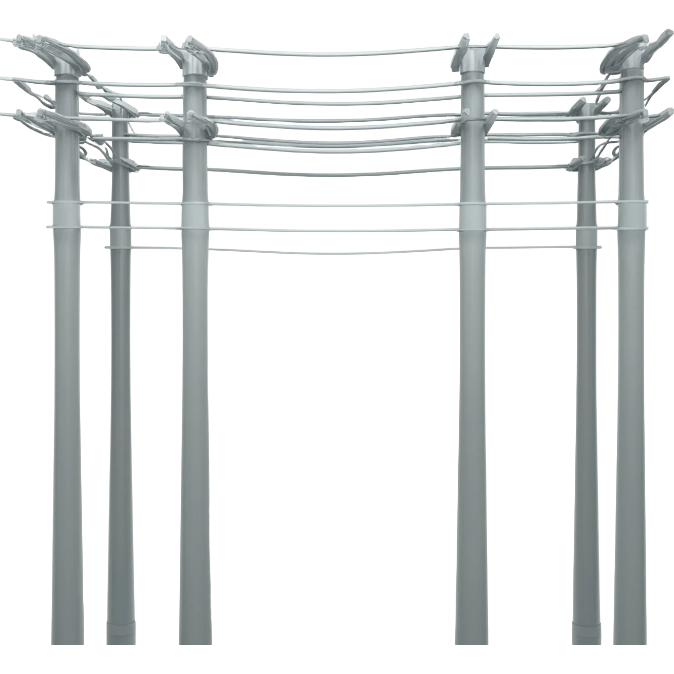 grey poles wires not as messy emoji