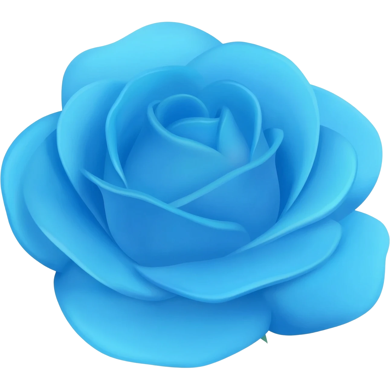 Cyan rose emoji
