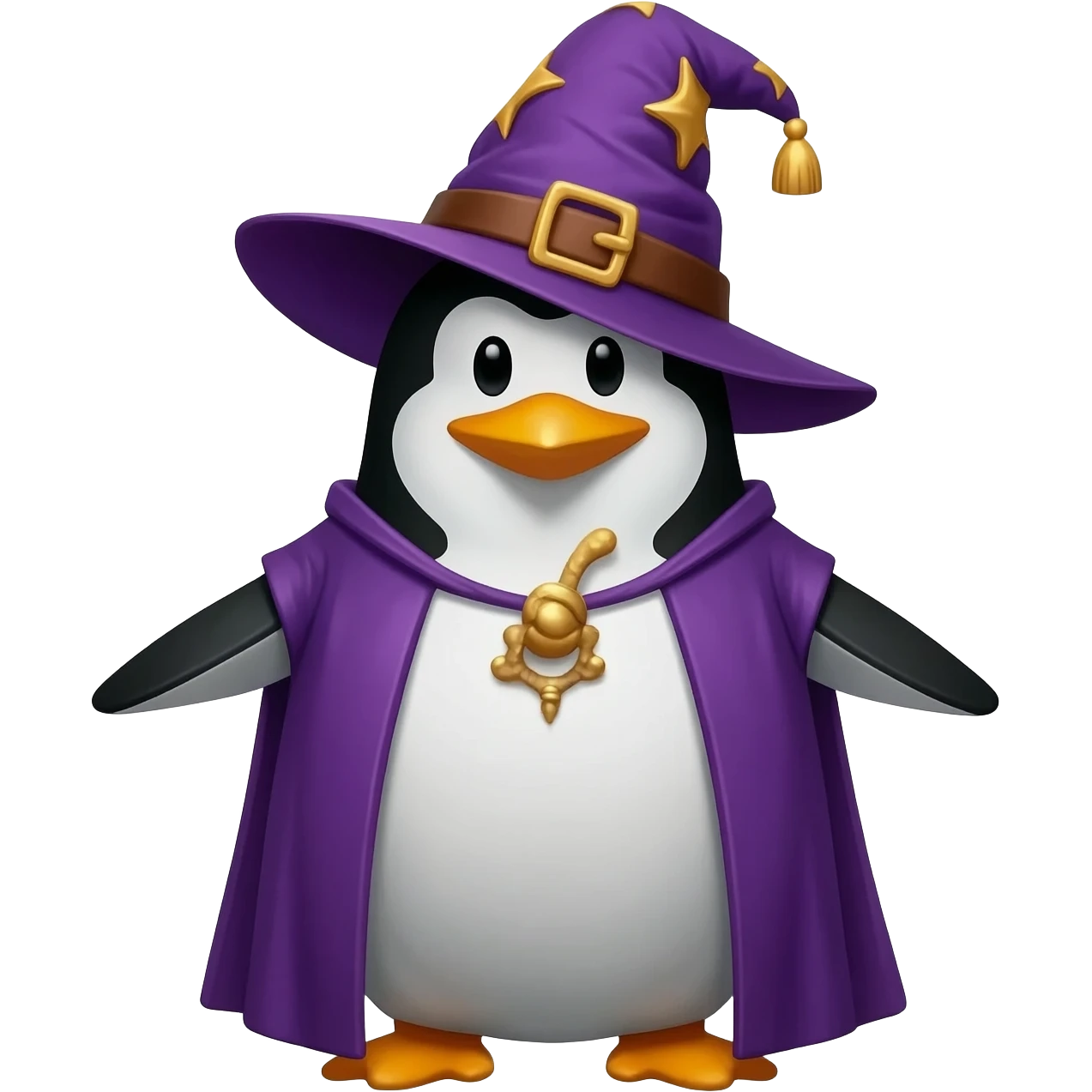 Penguin Wizard emoji