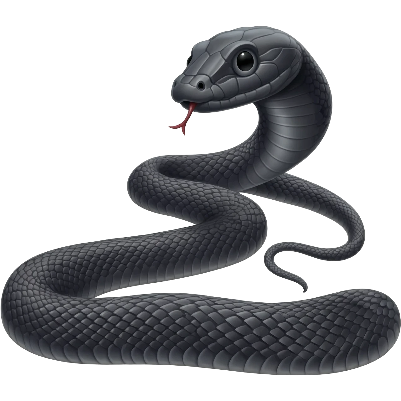 Black cobra snak emoji