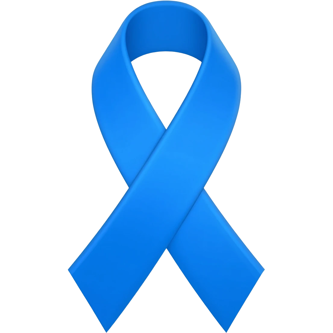 Diabetes blue ribbon emoji emoji