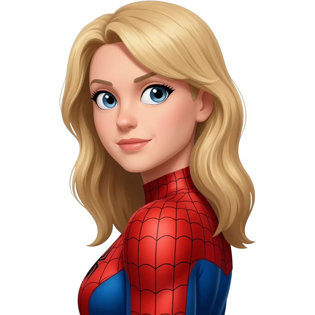 Sipiderman sarışın kadın emoji