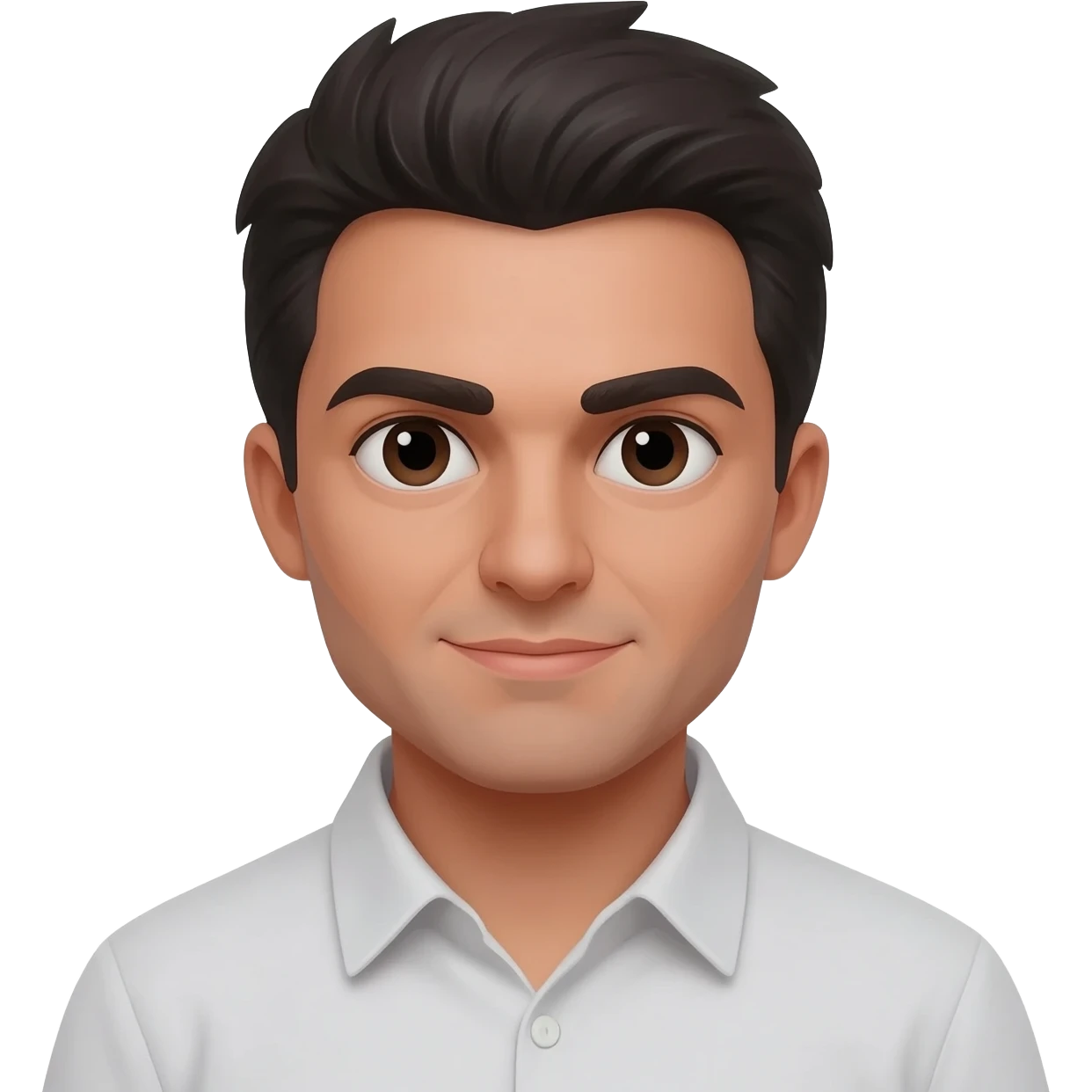 Black hair, Armenian guy emoji