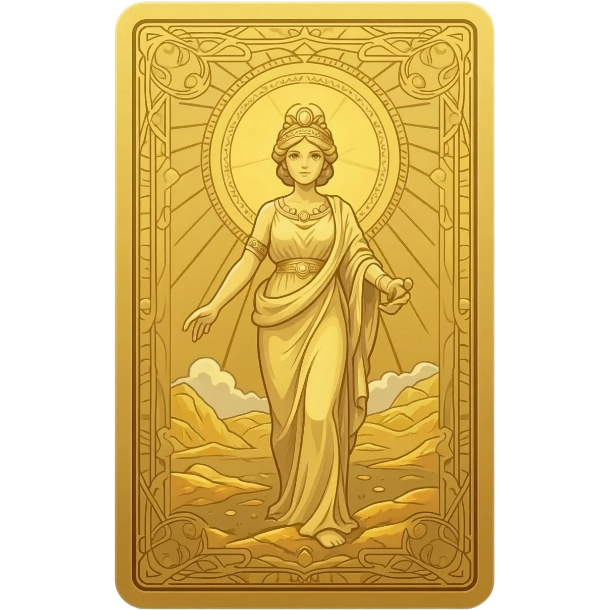 vintage golden lenormand cards deck from the back side aphrodite inspired emoji