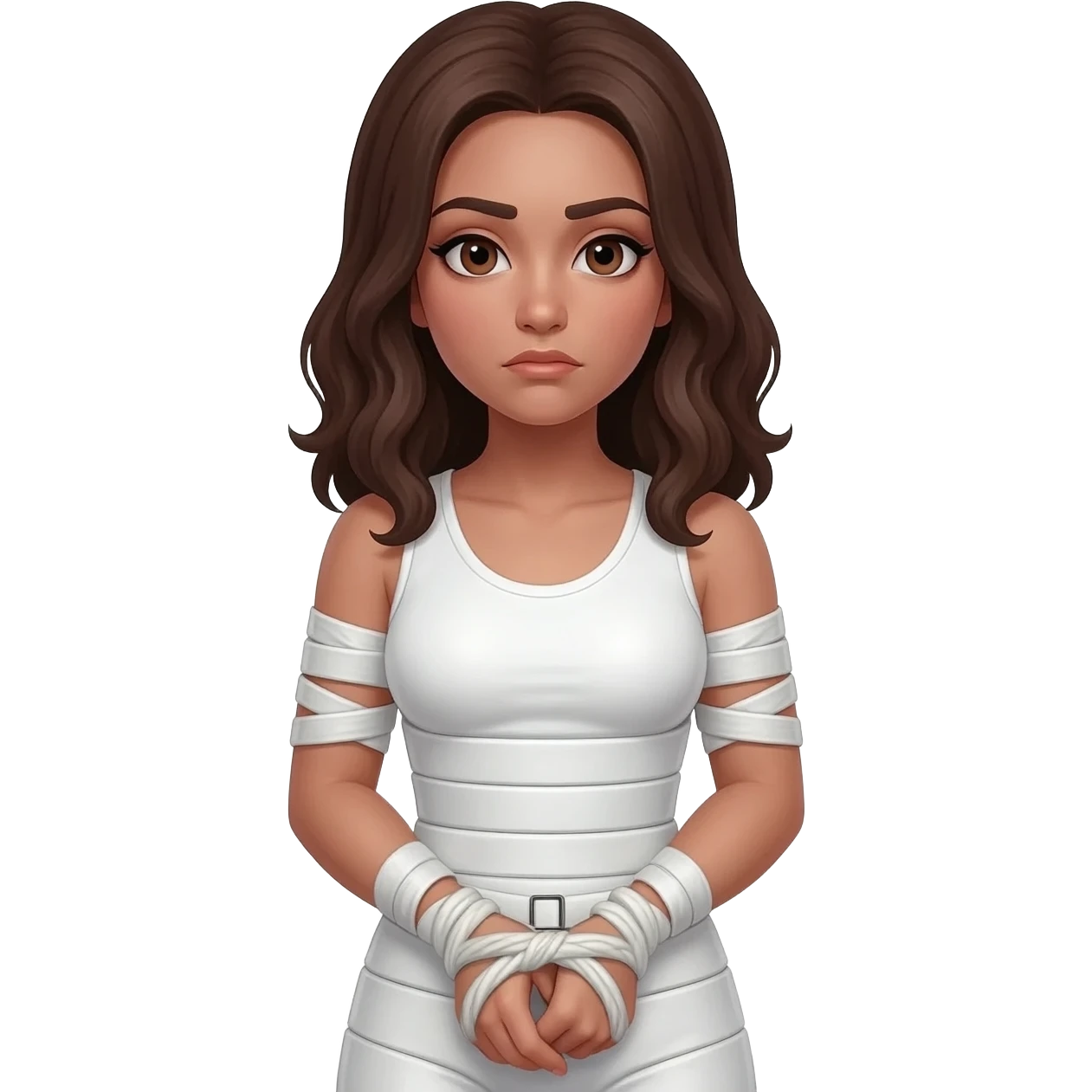 Bdsm Girl in straightjacket emoji