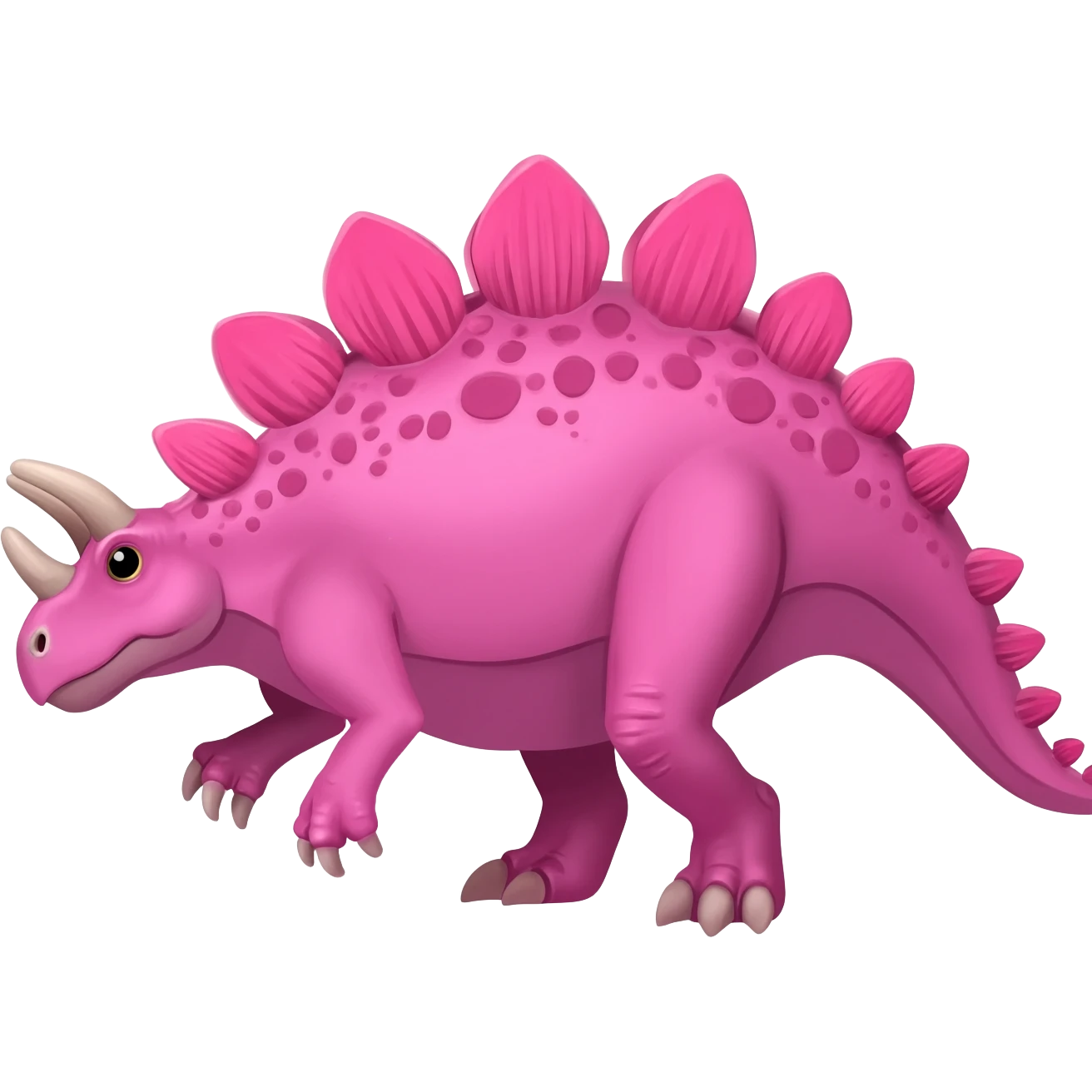 pink stegosauraus emoji