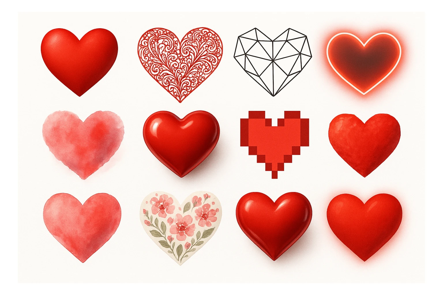 show more heart style sticker