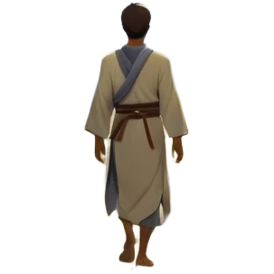 A man walks a winding path from a dark, foggy landscape filled with shadows toward a glowing mountaintop. A light grows in his chest as he follows his intuition. Along the way, he passes symbols of ambition and emptiness, until he reaches a golden tree under a starry sky, and ready to uplift others. emoji