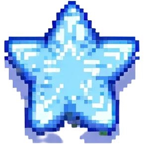 pixel art blue star emoji