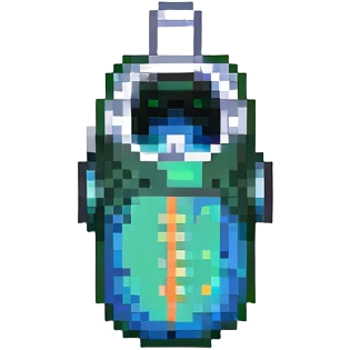 pixel art of a whistle with sound lines showing it's being blown emoji