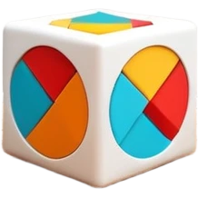 3D cube turning into a room interior emoji