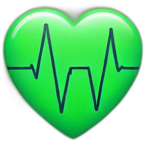 Heartbeat green animayed emoji