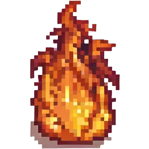 fire pixel art emoji