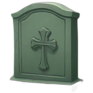Overgrown gravestone emoji