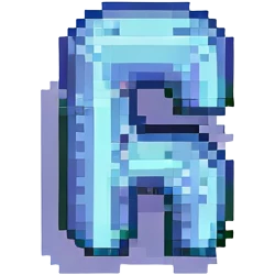 number 7, pixel art style, bold and clear emoji