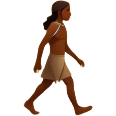 una figura humana sencilla como pintura rupestre caminando hacia una montaña la montaña hecha con líneas curvas primitivas
un animal totémico minimal 
un espiral tipo energía ancestral de fondo 
una mano prehistórica adaptada a ícono
Con una runa moderna inspirada en naturaleza emoji