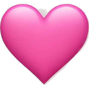 Pink heart emoji