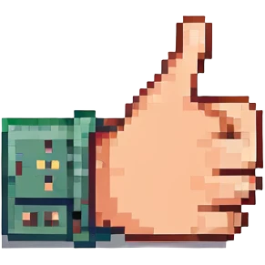 a thumbs-up hand emoji
