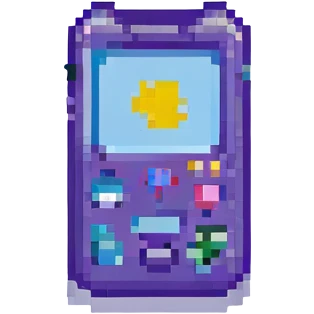 iPhone pixel art style side view emoji