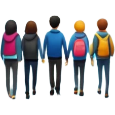 des gens qui sont dans un tunnele et les parois c'est des poissons  emoji