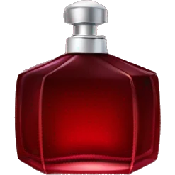 Dark red perfume emoji