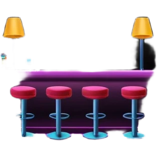 nightclub wtihout people. emoji