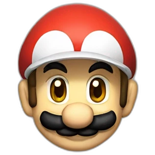 super mario in the podcast room emoji